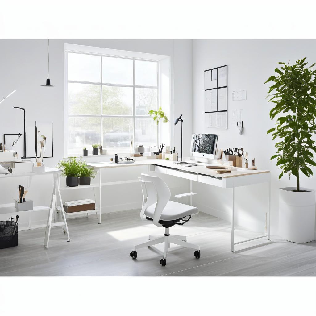 90-Degree Corner Desk Efficient Right-Hand Workspace Design